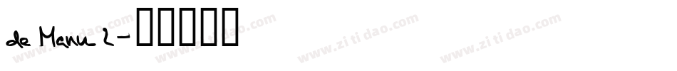 de Manu 2字体转换